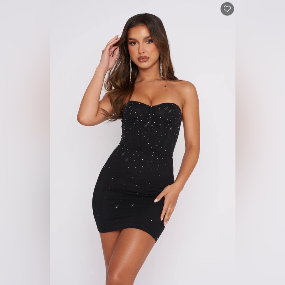 White Fox Boutique “Come Into My World Mini Dress” black Xs